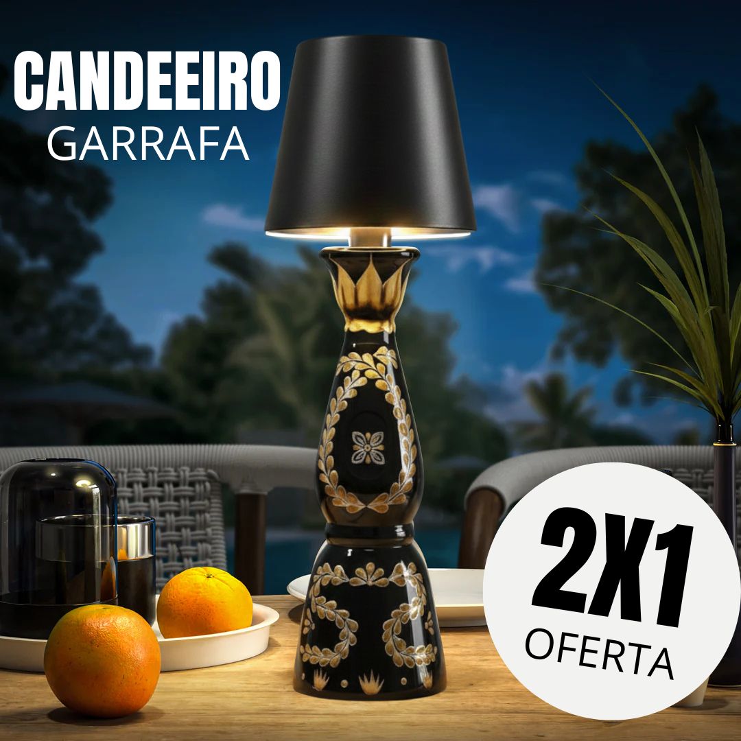 Lâmpada LED para Garrafa sem Fios (Oferta 2x1)