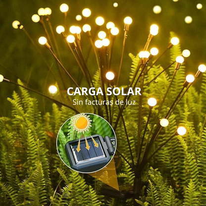 Pirilampos com 6 Luzes LED solares