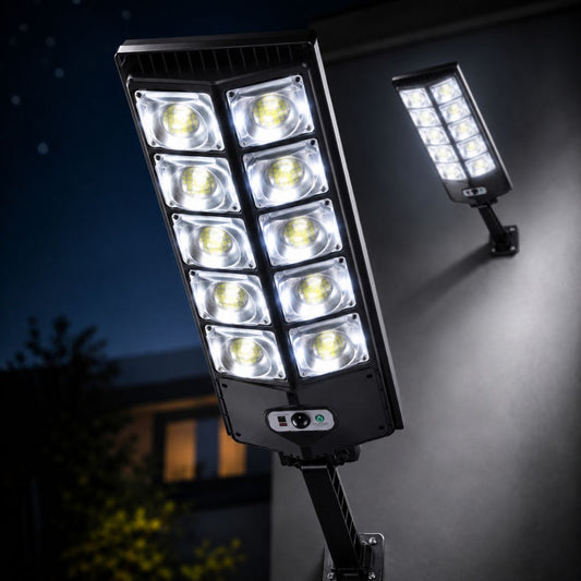 Projetor Solar 800W com Sensor de Movimento
