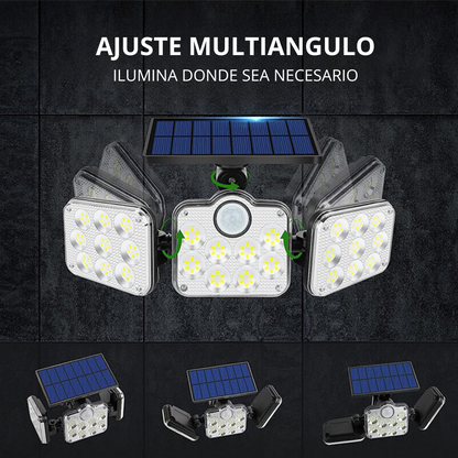 Lâmpada LED Solar Ajustável de Parede