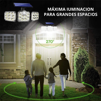 Lâmpada LED Solar Ajustável de Parede
