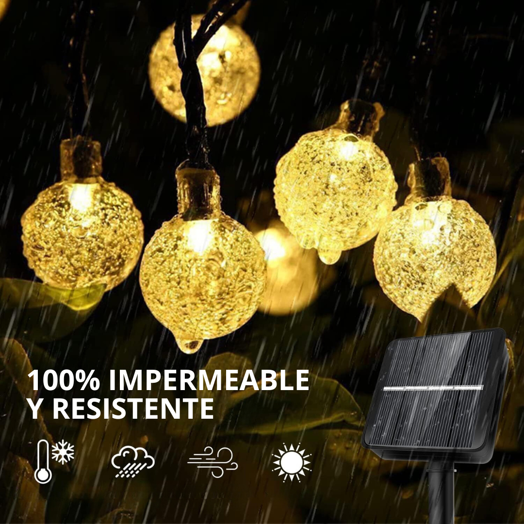 Guirlandas Solares com 50 LEDs (9 metros)