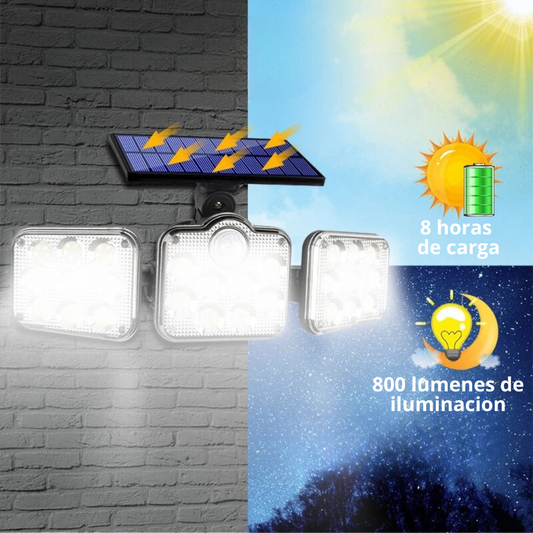 Lâmpada LED Solar Ajustável de Parede