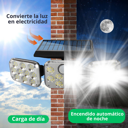 Lâmpada LED Solar Ajustável de Parede