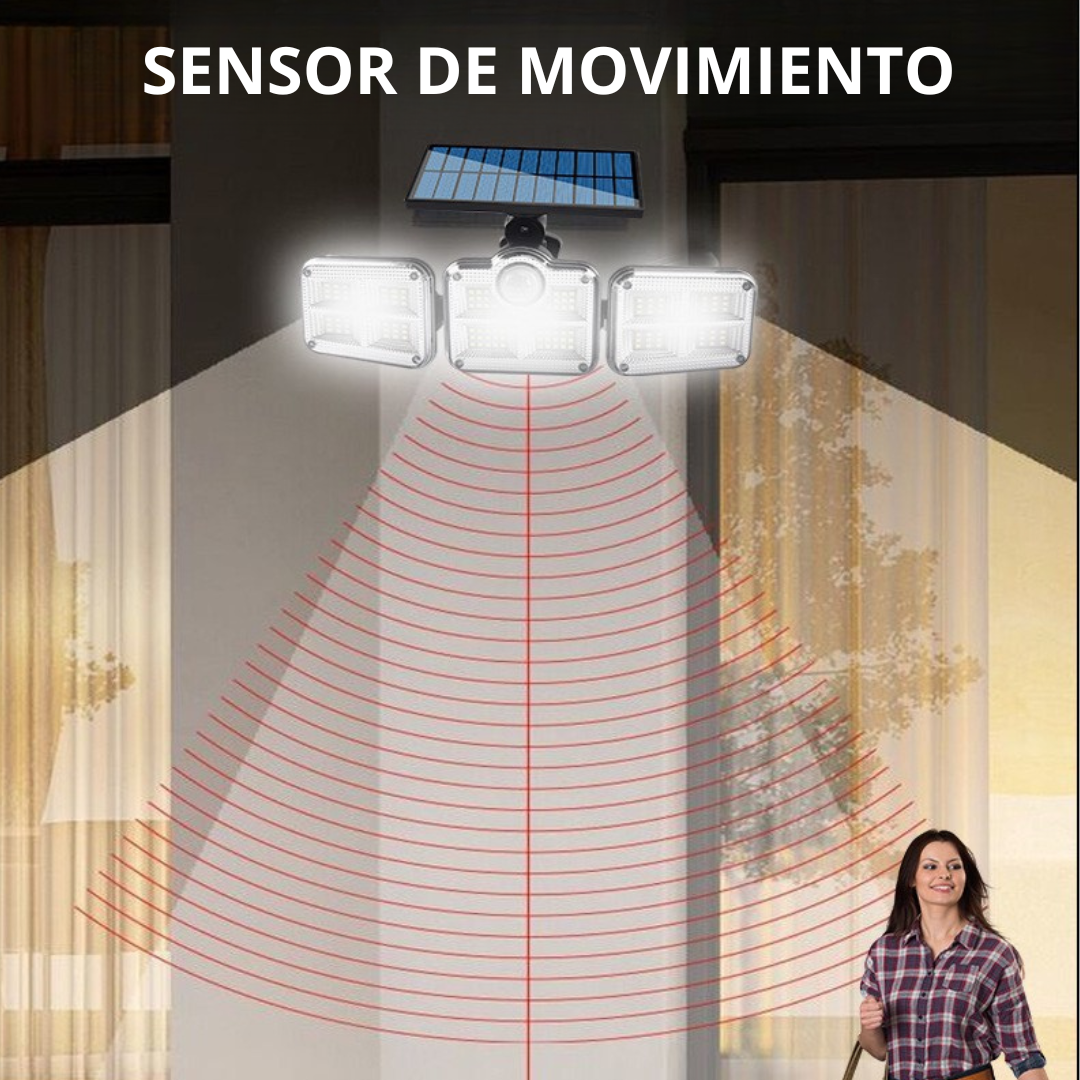 Lâmpada LED Solar Ajustável de Parede