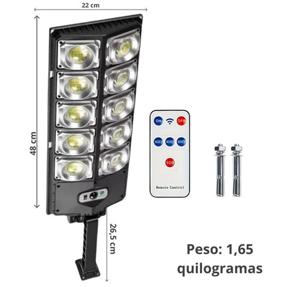 Projetor Solar 800W com Sensor de Movimento