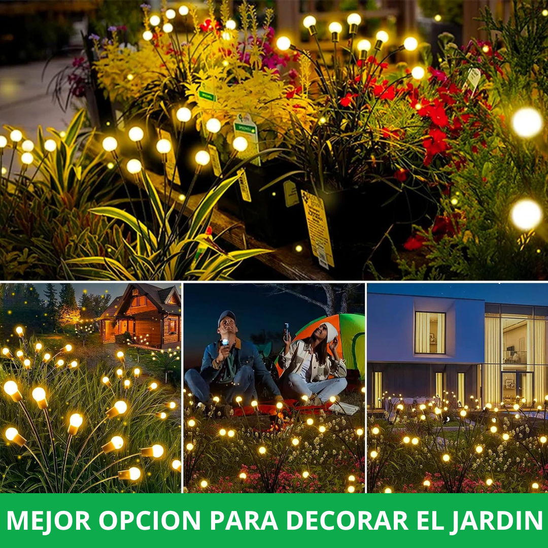 Pirilampos com 6 Luzes LED solares