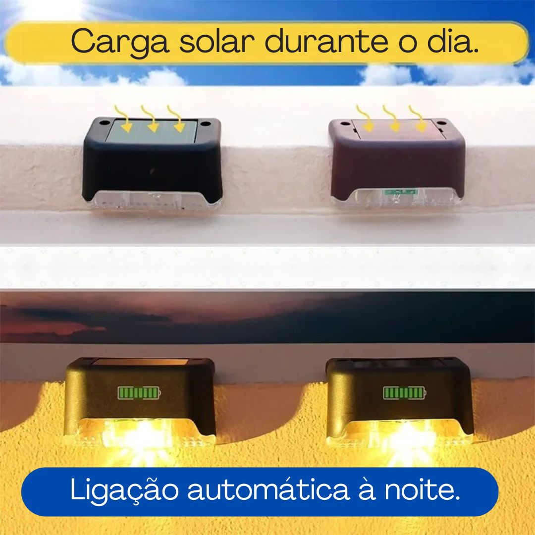Luzes LED com carregamento solar LightPlus™